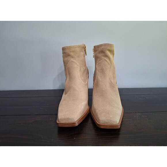 Vince Camuto Tan Leather Square Toe Bootie/NWOB, Size 9M - Picture 6 of 10
